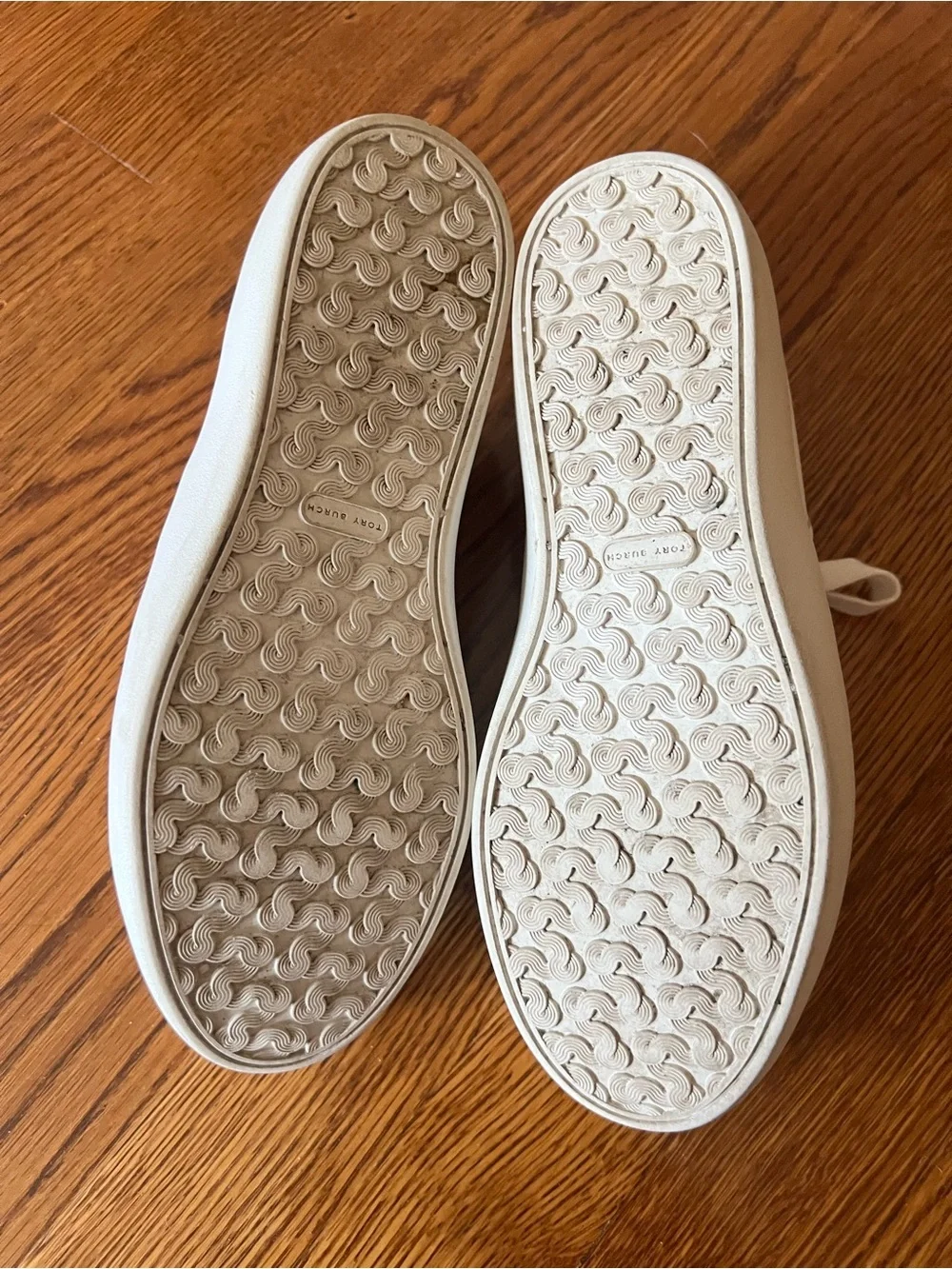 Tory Burch White Leather Logo Lace-Up Sneakers